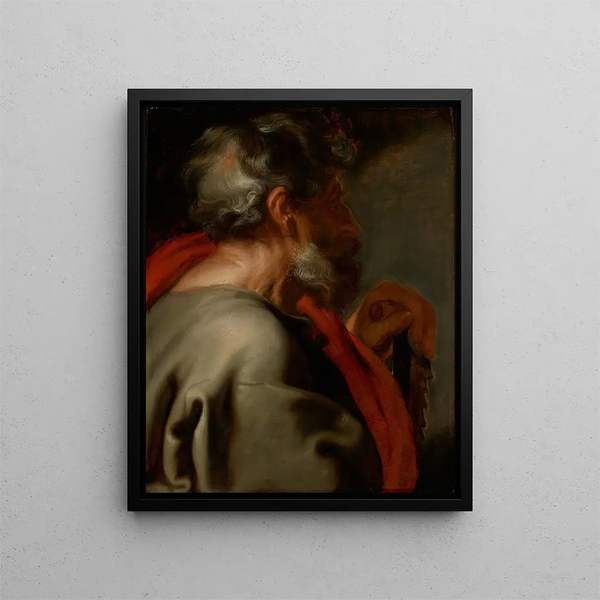 L'apôtre Simon - Antoine van Dyck — ingelijst kunstwerk aan de muur