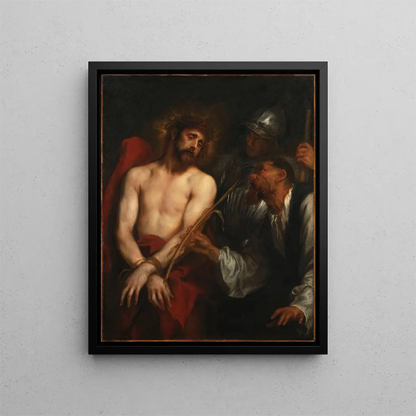 De spot van Christus - Antoine van Dyck — ingelijst kunstwerk aan de muur
