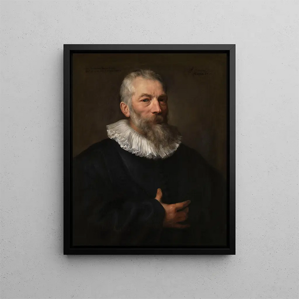 De schilder Marten Pepijn - Antoine van Dyck — ingelijst kunstwerk aan de muur