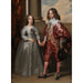 Guillaume II prins van Oranje en zijn verloofde Marie Stuart - Antoine van Dyck — weergave van het kunstwerk