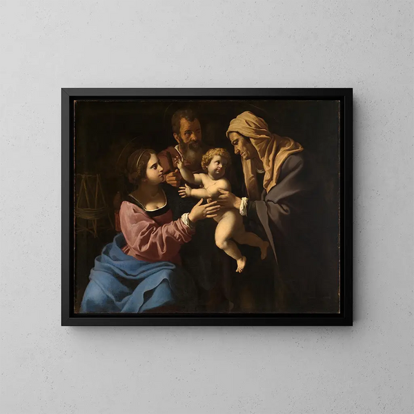 Holy Family - Antiveduto Gramatica — framed artwork on a wall