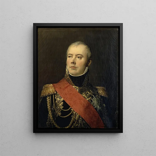 Mac Donald duc de Tarente maréchal de France 1765-1840 - Antoine-Jean Gros — framed artwork on a wall