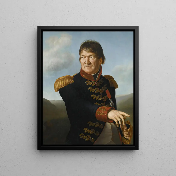Portrait of Baron Ségoing de Laborde - Antoine-Jean Gros — framed artwork on a wall