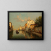 Canal in Venetië - Antoine Bouvard — ingelijst kunstwerk aan de muur