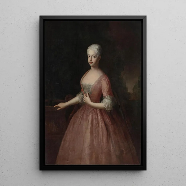 Reproduction of the painting Margrave Frédérique Louise - Antoine Pesne