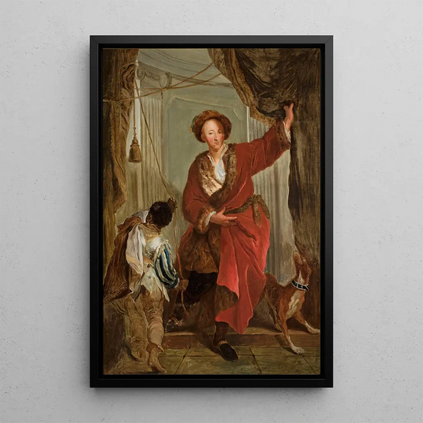 Portrait Painting of Friedrich Ernst von Knyphausen 1678-1731 - Antoine Pesne — framed artwork on a wall