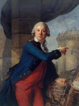 Antoine Vestier - JeanHenri Masers chevalier de Latude 17251805 montrant la Bastille.webp