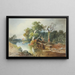 Landschap met rivier - Anton Altmann — ingelijst kunstwerk aan de muur