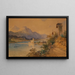 Vue du lac Wolfgang avec le phare - Anton Altmann le Jeune — ingelijst kunstwerk aan de muur