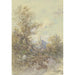 Reproductie van het schilderij Landschap met boerin, kind en de ruïne van Eppstein - Anton Burger