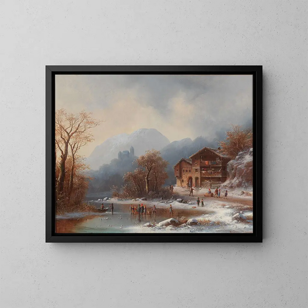 Winter Pleasures - Anton Doll — framed artwork on a wall