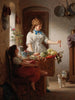 Een culinaire idylle - Anton Ebert — weergave van het kunstwerk