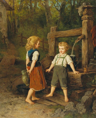 Anton Ebert - Children at the Well.webp