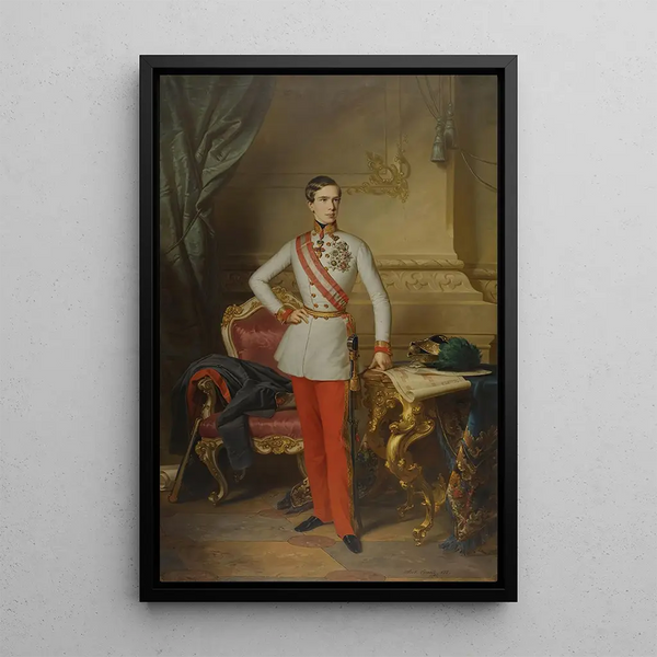 Emperor Franz Joseph I - Anton Einsle — framed artwork on a wall