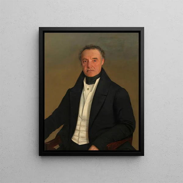Johann Georg Scherzer, the old owner of the inn Zum Sperl - Anton Einsle — framed artwork on a wall