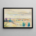 Zonsondergang in de herfst - Anton Emanuel Peschka — ingelijst kunstwerk aan de muur