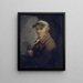 Zelfportret met vizier - Anton Graff — ingelijst kunstwerk aan de muur