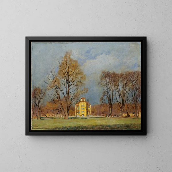 Pavilion of Pleasure at Prater - Anton Hans Karlinsky — framed artwork on a wall