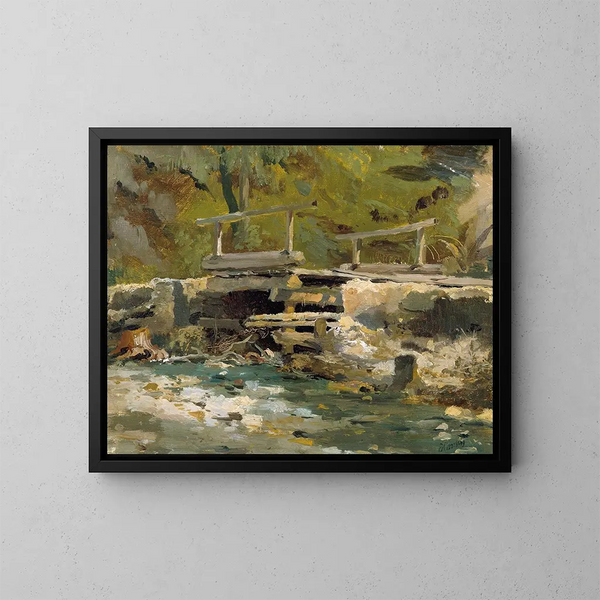 Pont de Bach - Anton Hansch — framed artwork on a wall