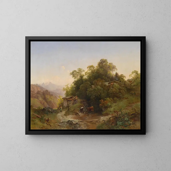 The Forest Tumulus - Anton Hansch — framed artwork on a wall