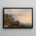 Herfstsfeer aan het meer - Anton Hansch — ingelijst kunstwerk aan de muur