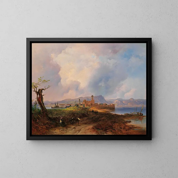 Sirmione - Anton Hansch — framed artwork on a wall