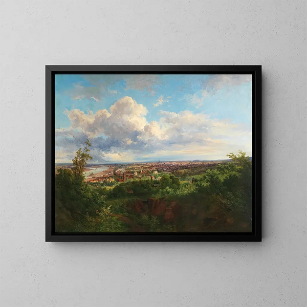 A View of Vienna - Anton Hlaváček — framed artwork on a wall