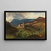 Mountain Church Painting - Anton Hlaváček — framed artwork on a wall