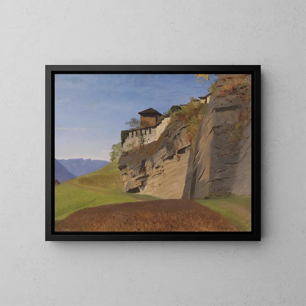 Richeter at the Monks' Mountain in Salzburg - Anton Hlaváček — framed artwork on a wall
