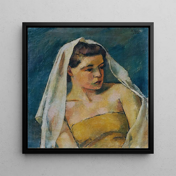 Anton Hula - Junge Frau Mit Schleier.webp