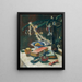 Nature morte sous le sapin de Noël - Anton Hula — framed artwork on a wall