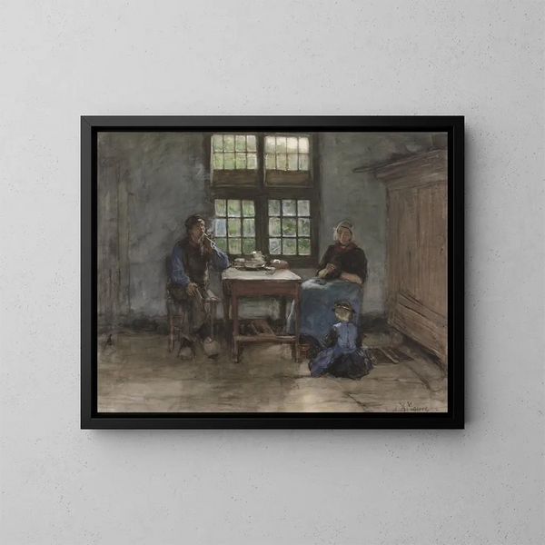 Interior Painting of Larens - Anton Mauve — framed artwork on a wall