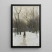 Winter in de bossen van Scheveningen - Anton Mauve — ingelijst kunstwerk aan de muur