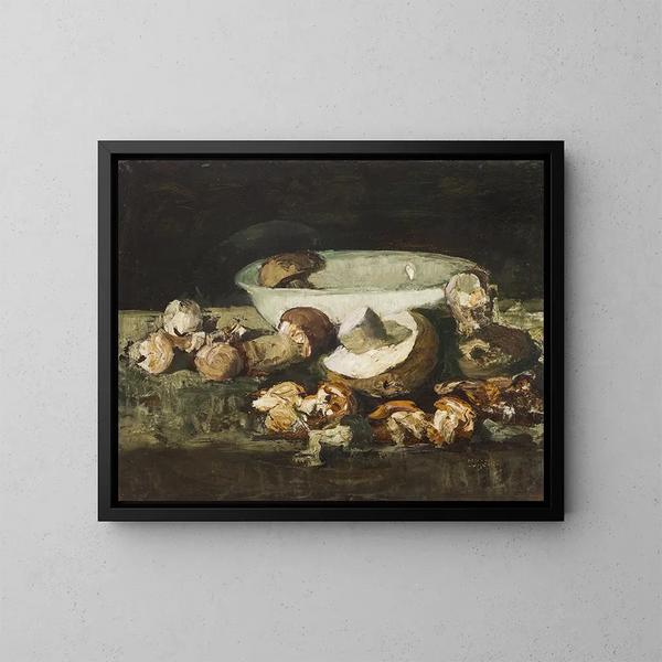 Mushrooms of stone - Anton Müller-Wischin — framed artwork on a wall