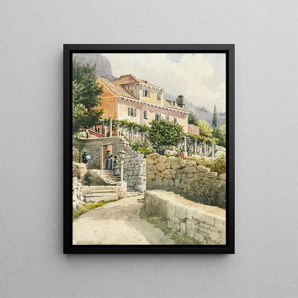 a motif from Southern Dalmatia - Anton Perko — framed artwork on a wall