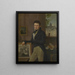 Zelfportret - Anton Pierre Steyaert — ingelijst kunstwerk aan de muur