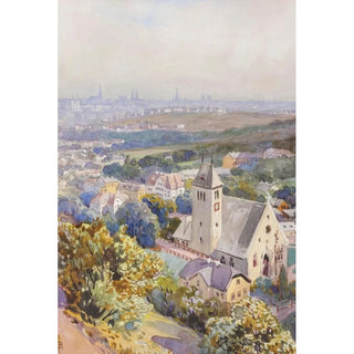 Anton Reckziegel - Sievering mit Blick ber Wien.webp
