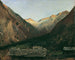 Avond in Prossau bij Gastein - Anton Romako — weergave van het kunstwerk