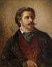 Portret van de schilder Berthold Winder - Anton Romako — weergave van het kunstwerk