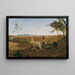 Uitzicht op Rome vanaf de Monte Mario - Anton Romako — ingelijst kunstwerk aan de muur
