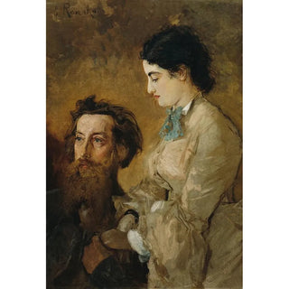 Anton Romako - Der Bildhauer Reinhold Begas mit seiner Frau Margarethe.webp