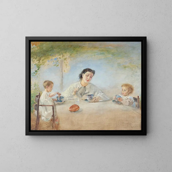 Anton Romako - Die Familie des Knstlers beim Frhstck.webp