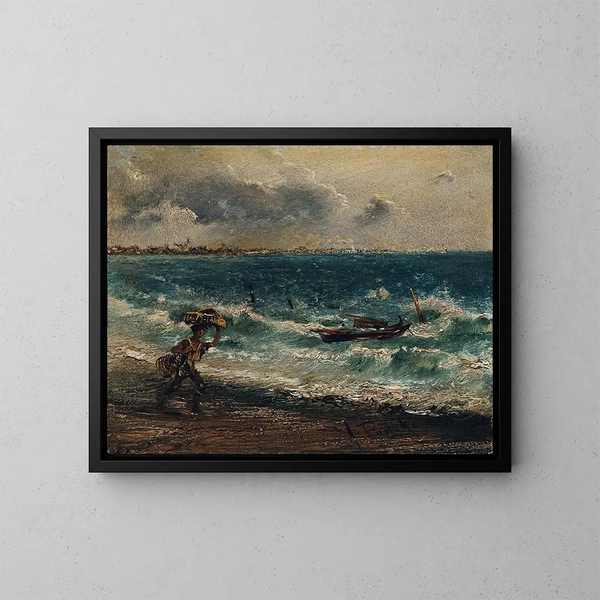 Anton Romako - Fischerknabe am Meeresstrand.webp