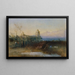 Landschap met kasteel - Anton Romako — ingelijst kunstwerk aan de muur