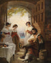 Taverne napolitaine - Anton Romako — weergave van het kunstwerk