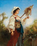 Fileuse romaine - Anton Romako — weergave van het kunstwerk