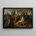Rodolphe de Habsbourg aan het hoofdeinde van de overblijfselen van Přemysl Ottokar, koning van Bohemen - Anton Romako — ingelijst kunstwerk aan de muur