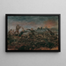 Dans van de Dood op het slagveld voor brandende ruïnes - Anton Romako — ingelijst kunstwerk aan de muur