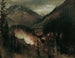 Wildbad Gastein 's Avonds onder Bengale verlichting - Anton Romako — weergave van het kunstwerk