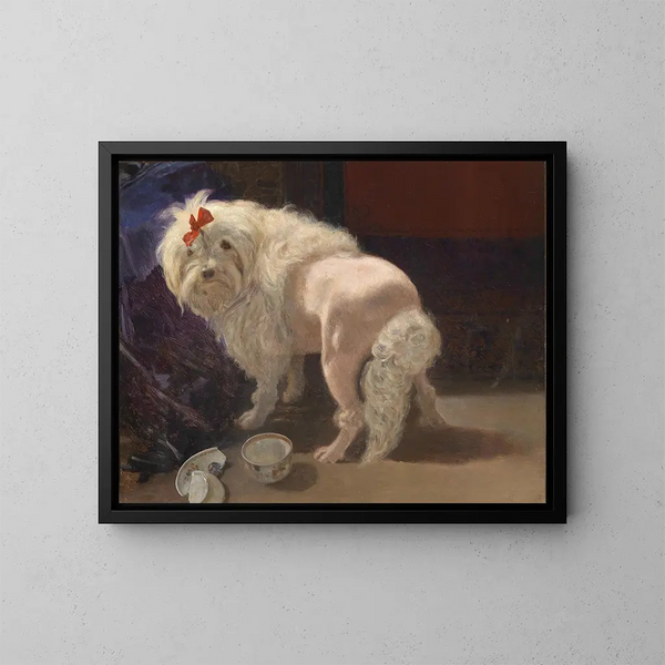 La coupe brisée - Anton Schrödl — framed artwork on a wall